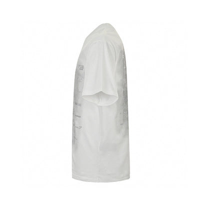 Balenciaga Graphic Print T-shirt - White Unisex Streetwear Limited Edition - The Balenciaga Graphic Print T-Shirt showcases a blend of minimalistic design and contemporary fashion. This
