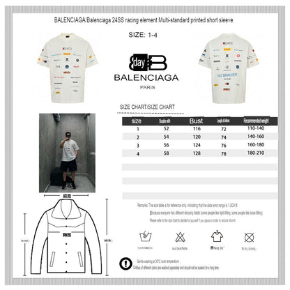 Camiseta Balenciaga con estampado gráfico