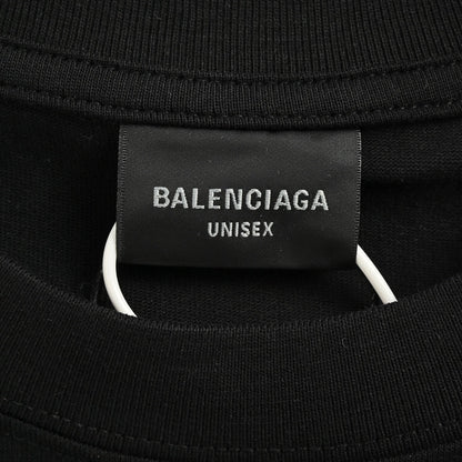 Camiseta Balenciaga con estampado gráfico (negra)