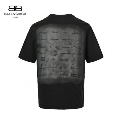 Balenciaga Graphic Print T-shirt (black) Unisex Streetwear Limited Edition - The Balenciaga Graphic Print T-Shirt in black offers a bold and artistic design that stands