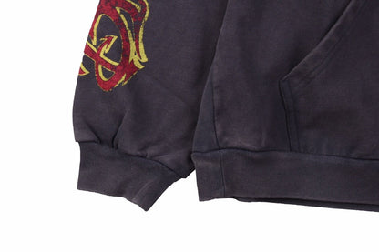 Sudadera con cremallera Balenciaga gris lavado