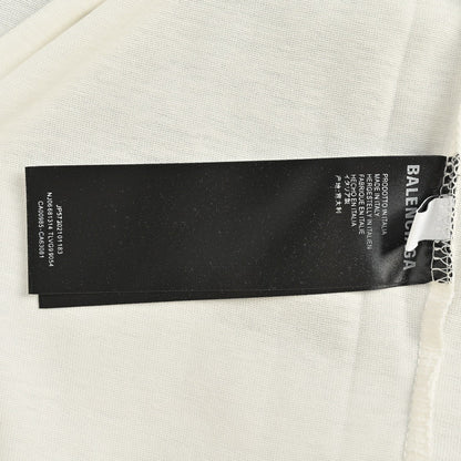 Camiseta Balenciaga con logo gris (blanca)