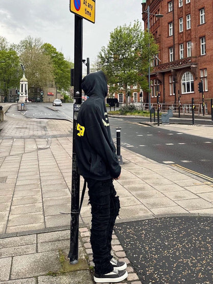 Sudadera con capucha Balenciaga con logo alternativo azul marino