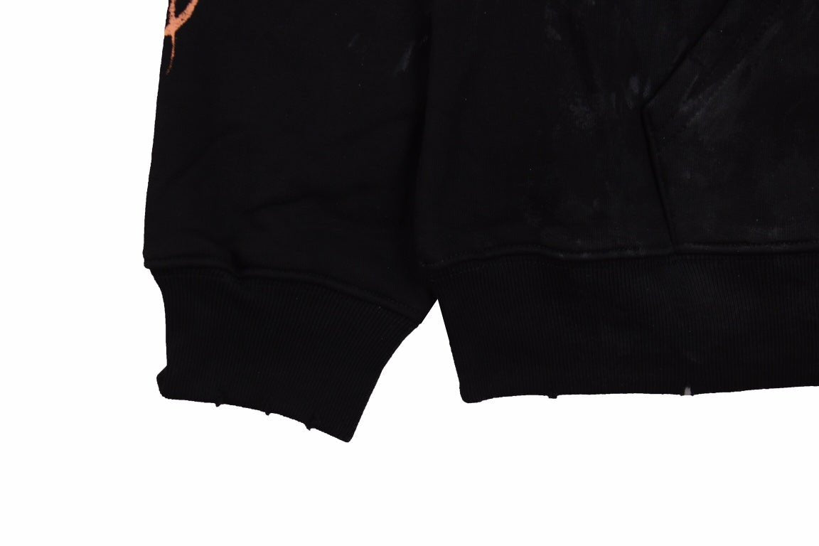 Sudadera con capucha y logo de Balenciaga negra