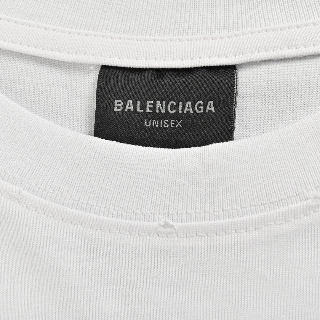 Camiseta blanca Balenciaga Je t'aime