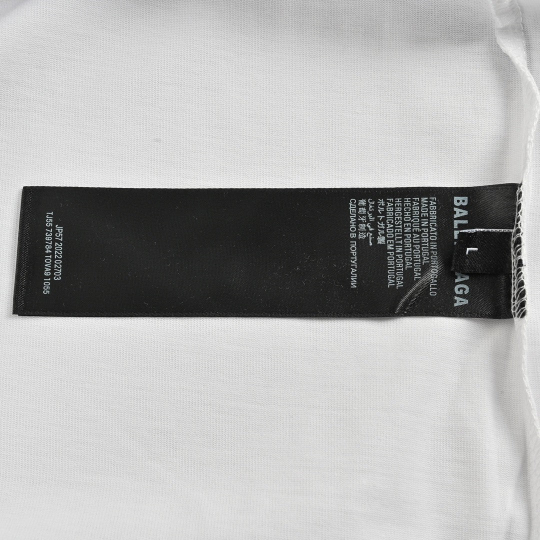 Camiseta blanca Balenciaga Je t'aime