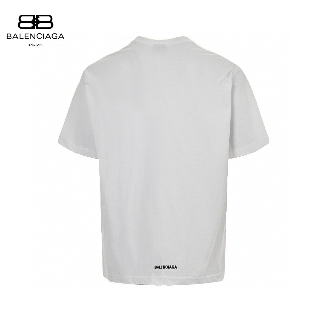 Balenciaga Je T'aime T-shirt - White Unisex Streetwear Limited Edition - This Balenciaga t-shirt features a minimalist design with 'Je t'aime' text and a small heart