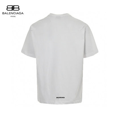 Balenciaga Je T'aime T-shirt - White Unisex Streetwear Limited Edition - This Balenciaga t-shirt features a minimalist design with 'Je t'aime' text and a small heart