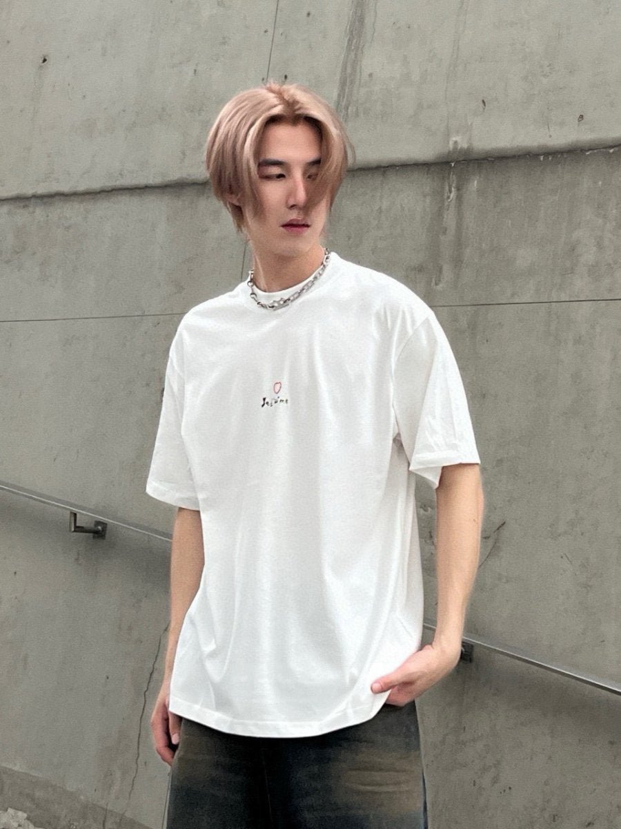 Camiseta blanca Balenciaga Je t'aime