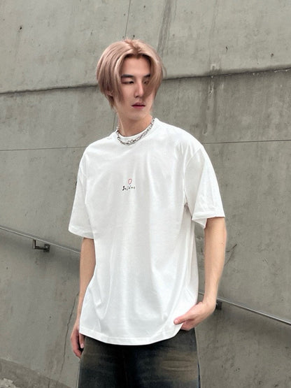 Camiseta blanca Balenciaga Je t'aime