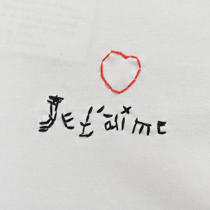 Camiseta blanca Balenciaga Je t'aime