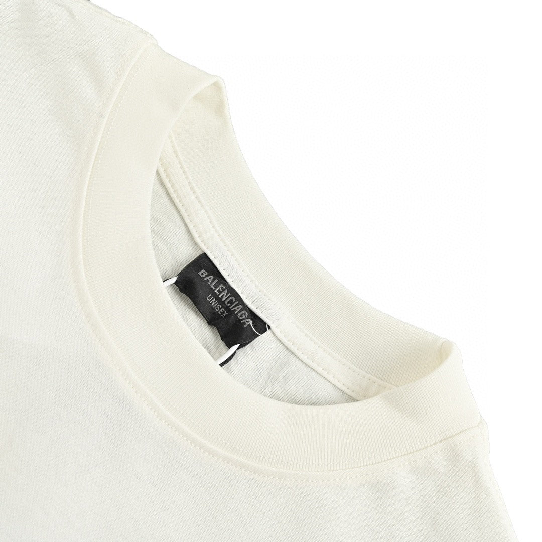 Balenciaga Juice Bottle T-shirt Unisex Streetwear Limited Edition - This Balenciaga t-shirt features a unique print of a juice bottle with the Balenciaga logo.