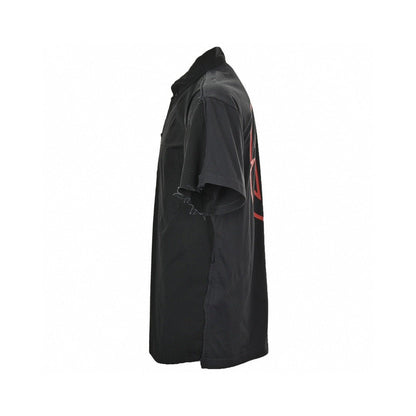 Balenciaga Logo Back Graphic Shirt - Black Unisex Streetwear Limited Edition - The Balenciaga Logo Back Graphic Shirt in black features a bold red graphic logo on