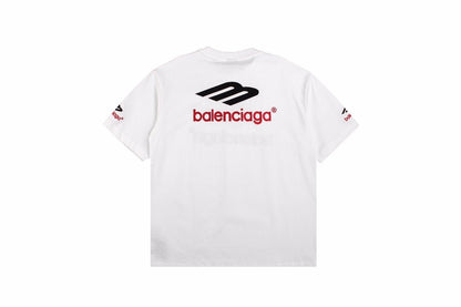 BALENCIAGA Logo Graphic T-shirt - White Unisex Streetwear Limited Edition - The BALENCIAGA LOGO GRAPHIC T-SHIRT WHITE - REPLICA blends luxury minimalism with bold streetwear aesthetics