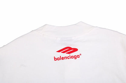 BALENCIAGA Sponsor Logo T-shirt - White Unisex Streetwear Limited Edition - The BALENCIAGA SPONSOR LOGO T-SHIRT WHITE - REPLICA blends luxury streetwear with a bold, statement-making