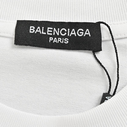 Camiseta gráfica Balenciaga Paris (blanca)