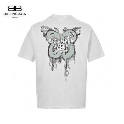 Balenciaga Paris Graphic T-shirt (white) Unisex Streetwear Limited Edition - The Balenciaga Paris Graphic T-Shirt in white is a contemporary piece that blends casual style