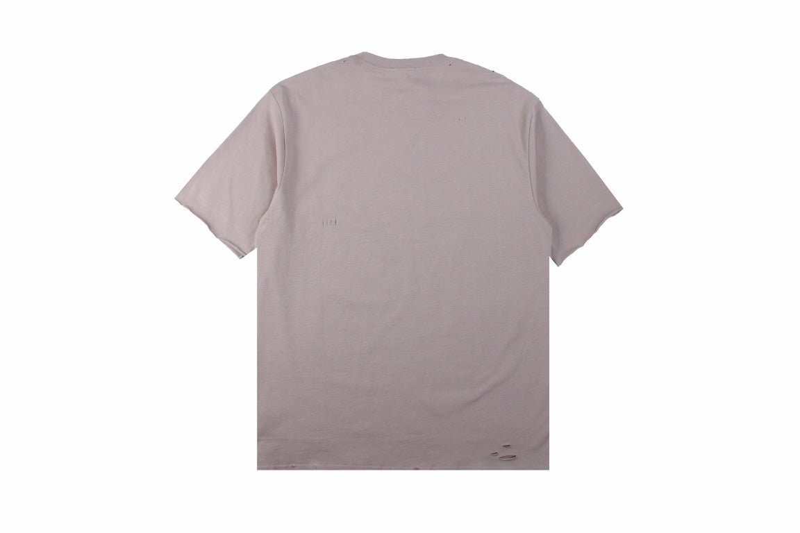 Balenciaga 'this Is Not The New Logo' T-shirt - Red Unisex Streetwear Limited Edition - This unique taupe-colored Balenciaga t-shirt carries a self-aware message, 'This is Not the New Balenciaga