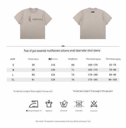 FEAR OF GOD ESSENTIALS T-SHIRT STONE GREY