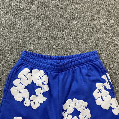 DENIM Tears Cotton Wreath Shorts Deep - Blue Unisex Streetwear Limited Edition