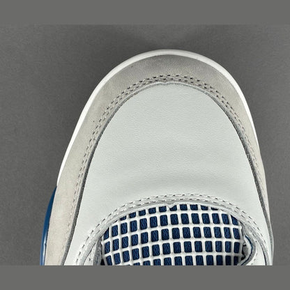 JORDAN 4 - Military - Blue Unisex Streetwear Limited Edition - Experience the iconic JORDAN 4 x MILITARY BLUE, a fusion of timeless style and modern
