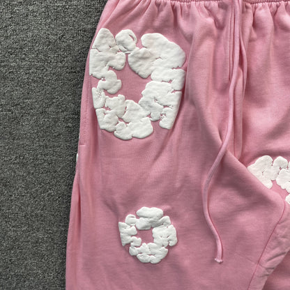 DENIM TEARS COTTON WREATH SWEATPANTS PINK - close up - replica sneakers