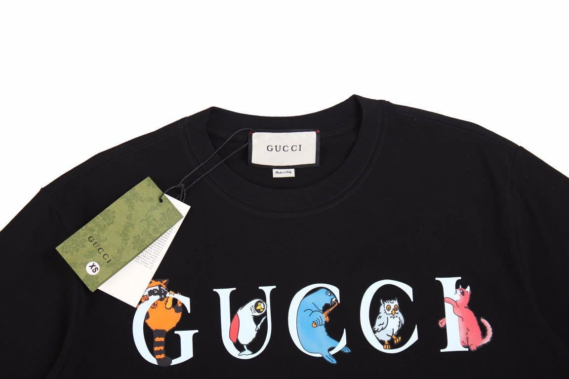 Camiseta Gucci Mushroom Cluster (Negra)