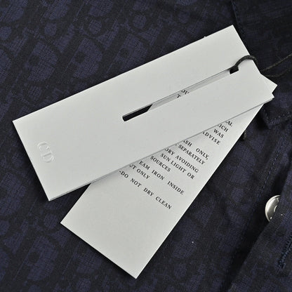 Chemise noire à manches courtes Dior