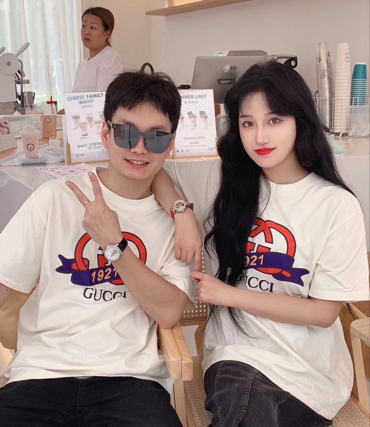 Camiseta Gucci Aniversario 1921 - Blanca