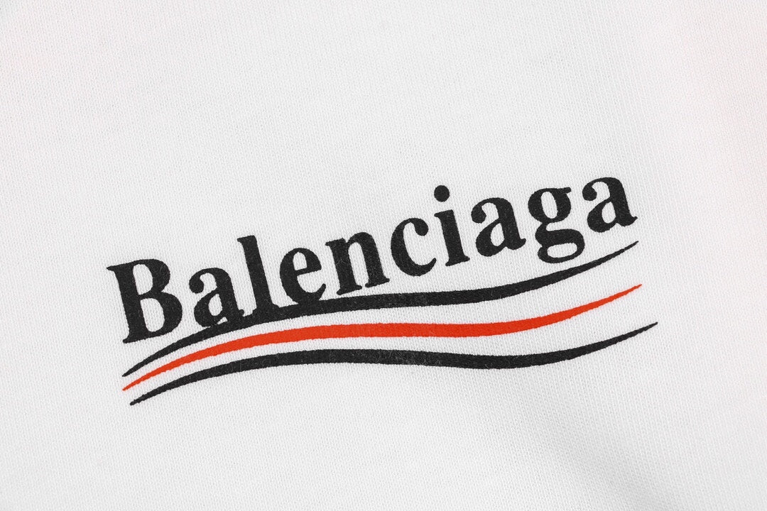 Camiseta Balenciaga con logo Wave (Blanca)