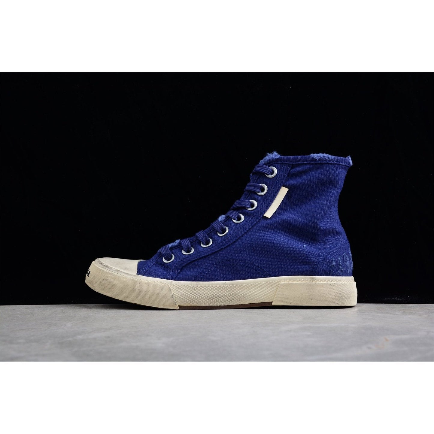 BALENCIAGA Paris High Vulc Destr - Sneakers - Blue Unisex Streetwear Limited Edition - Introducing the BALENCIAGA Paris High Vulc Destr x Blue, a striking embodiment of urban edge