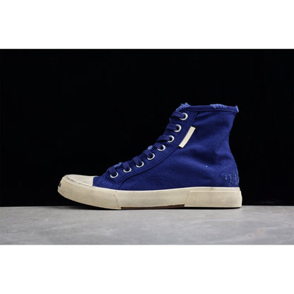 BALENCIAGA Paris High Vulc Destr - Sneakers - Blue Unisex Streetwear Limited Edition - Introducing the BALENCIAGA Paris High Vulc Destr x Blue, a striking embodiment of urban edge