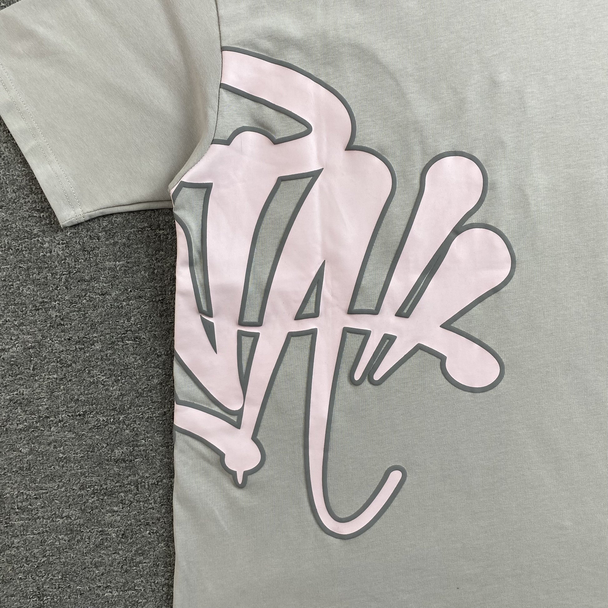 SYNA World T-shirt Grey - Pink Unisex Streetwear Limited Edition