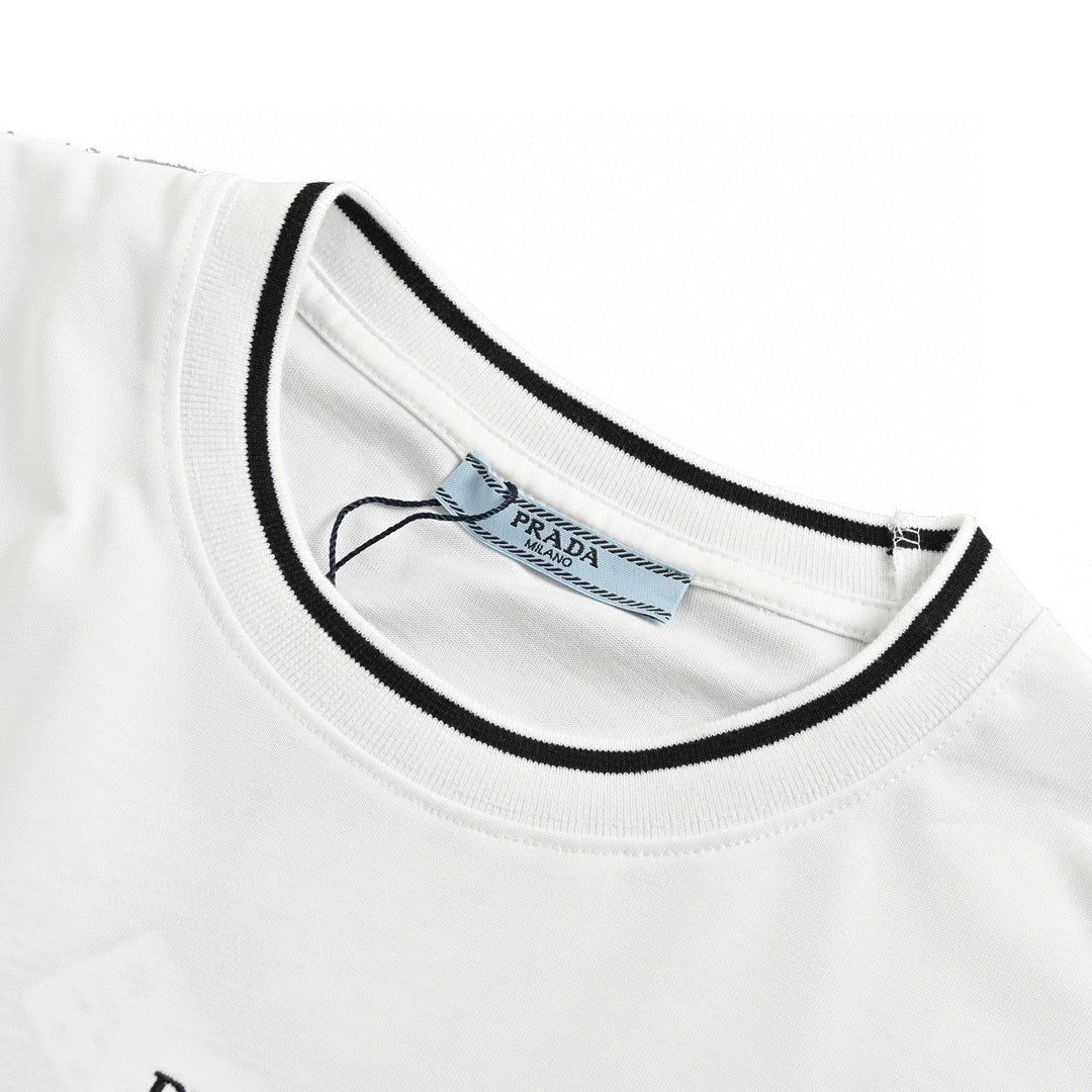 Prada Milano White T-Shirt - logo - replica sneakers