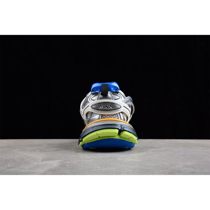 BALENCIAGA Track - Leather Free Silver Multi - White Unisex Streetwear Limited Edition - The Balenciaga Track x Leather Free White Silver Multi is an eco-conscious iteration of the