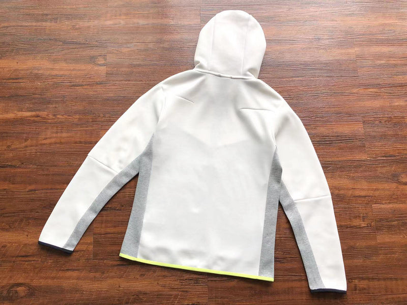 NIKE Tech Fleece Hoodie - Volt - Grey Unisex Streetwear Limited Edition