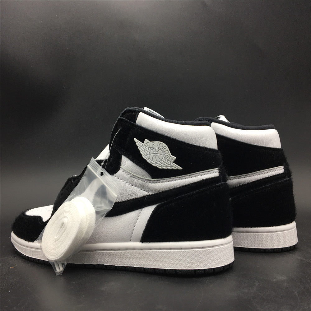 JORDAN 1 High - Panda - White Sneakers - Black Unisex Streetwear Limited Edition