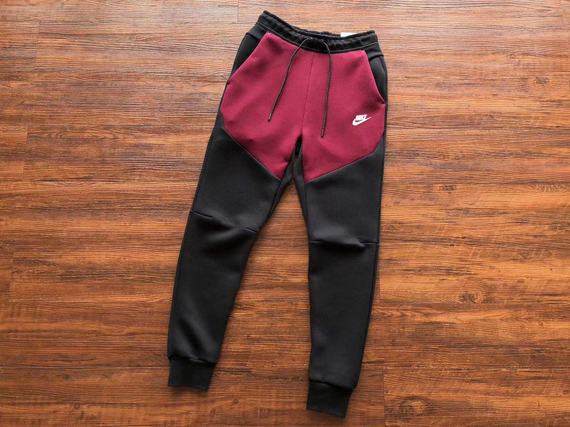 NIKE Tech Fleece Pants - Dark Beetroot - Phantom - Red Unisex Streetwear Limited Edition - The NIKE TECH FLEECE PANTS DARK BEETROOT/PHANTOM - REPLICA deliver a perfect blend of modern