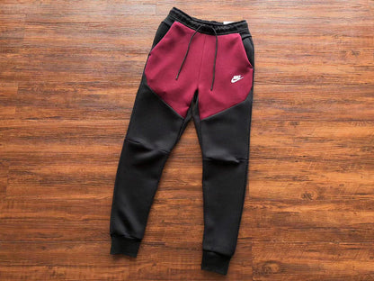 NIKE Tech Fleece Pants - Dark Beetroot - Phantom - Red Unisex Streetwear Limited Edition - The NIKE TECH FLEECE PANTS DARK BEETROOT/PHANTOM - REPLICA deliver a perfect blend of modern
