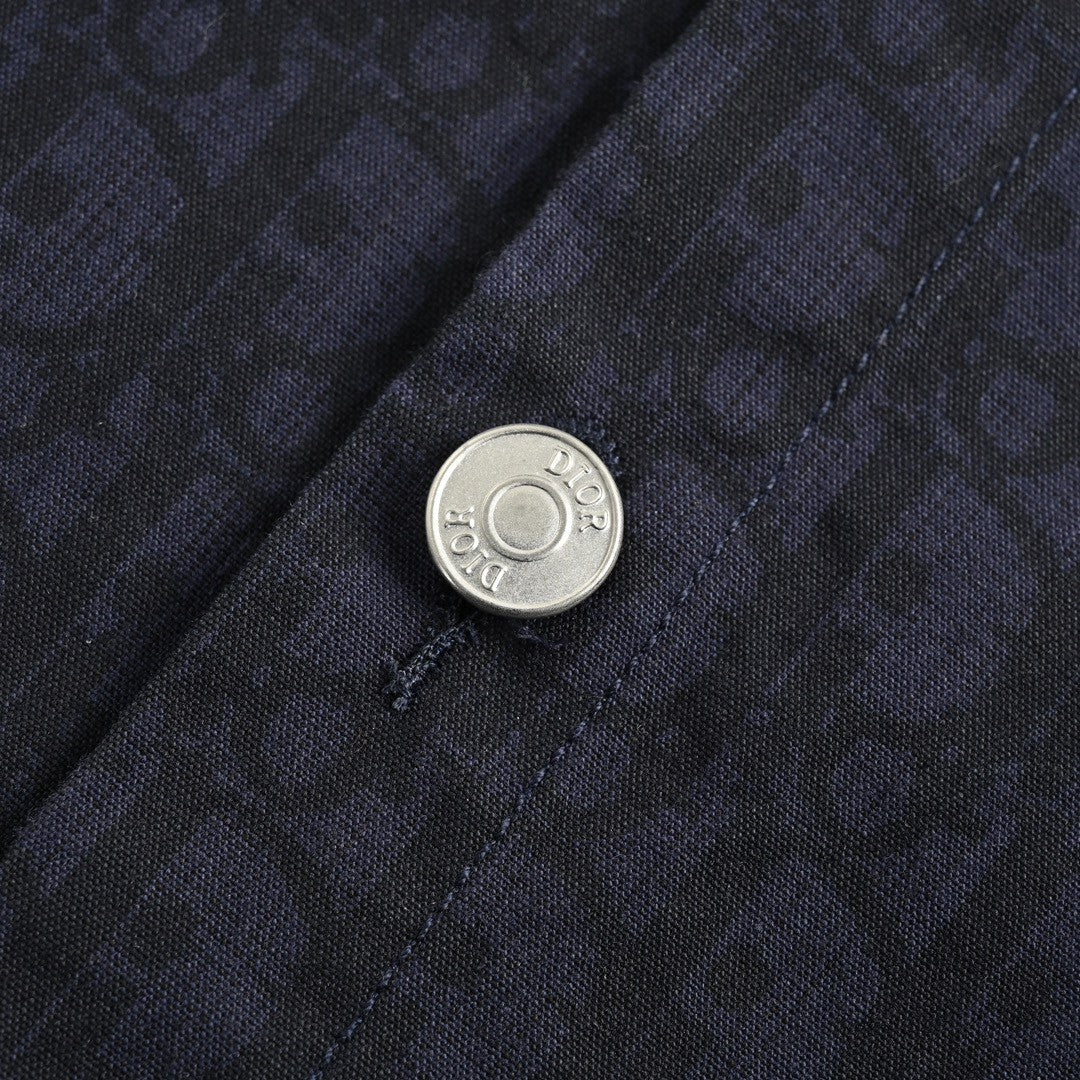 Chemise noire à manches courtes Dior