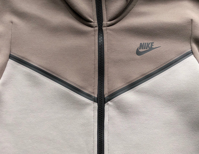 Sweat à capuche NIKE TECH FLEECE x Gris olive/Pierre énigmatique