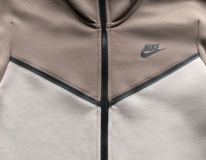 Sweat à capuche NIKE TECH FLEECE x Gris olive/Pierre énigmatique