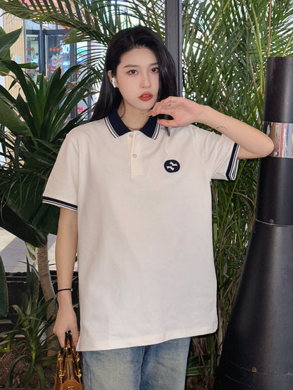 Prada Logo Patch Polo Shirt - outsole - replica sneakers