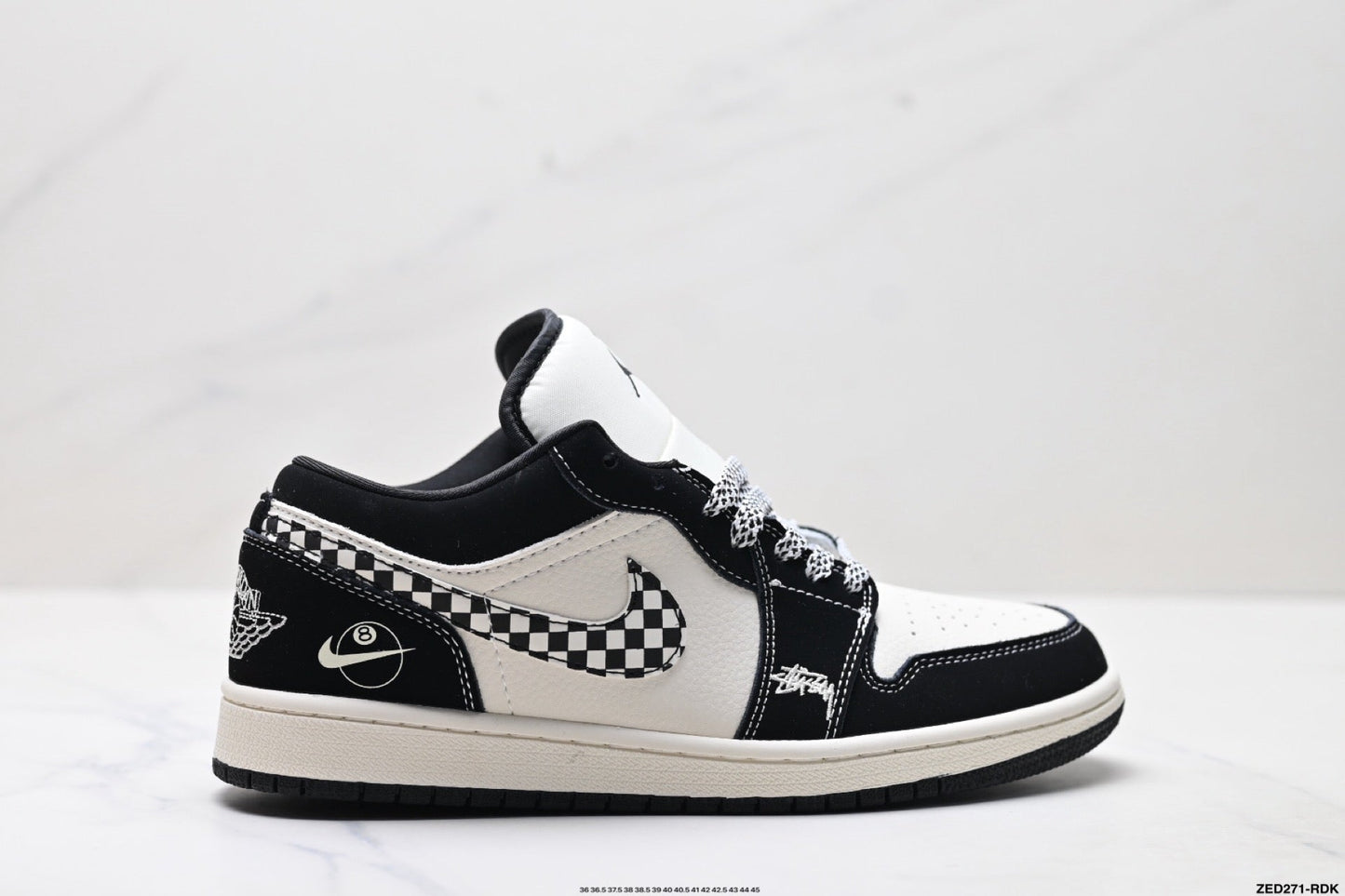 JORDAN 1 Mid - Equality Sneakers - Black Unisex Streetwear Limited Edition