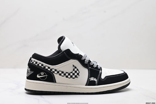 JORDAN 1 Mid - Equality Sneakers - Black Unisex Streetwear Limited Edition