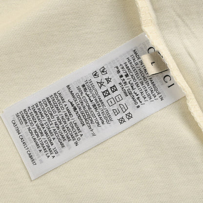 Camiseta Gucci color crema con dibujo de dragón