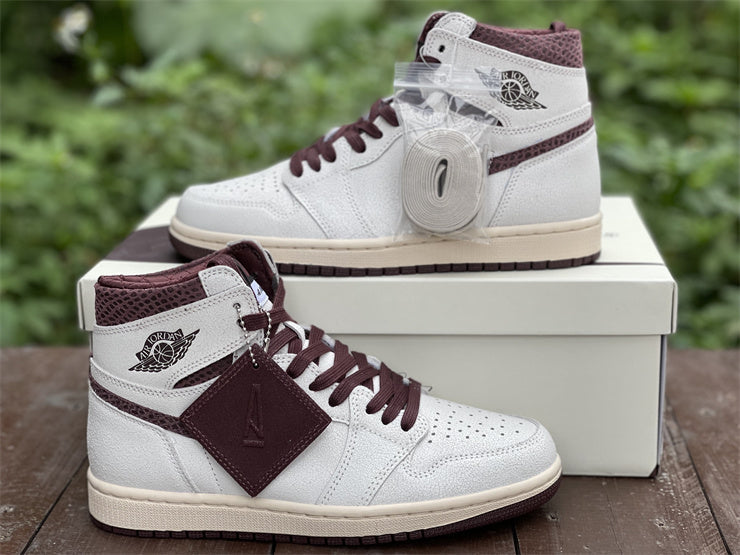 JORDAN 1 Retro High Og - A Ma Maniere - Black Unisex Streetwear Limited Edition