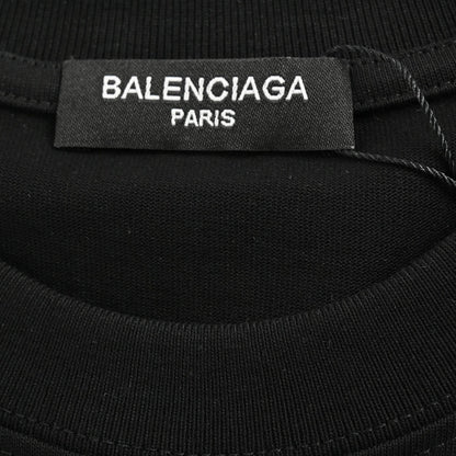 Camiseta negra con estampado de estrella de Balenciaga