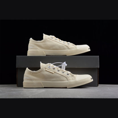 BALENCIAGA Paris Mid Vulc Destr - Sneakers - Beige Unisex Streetwear Limited Edition - Introducing the BALENCIAGA Paris Mid Vulc Destr x Beige, a perfect blend of contemporary design