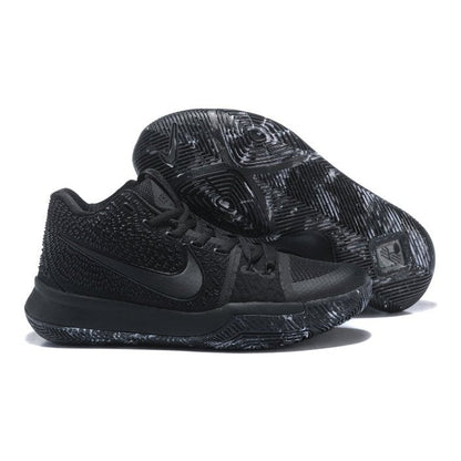 NIKE Kyrie 3 - Marble Sneakers - Black Unisex Streetwear Limited Edition